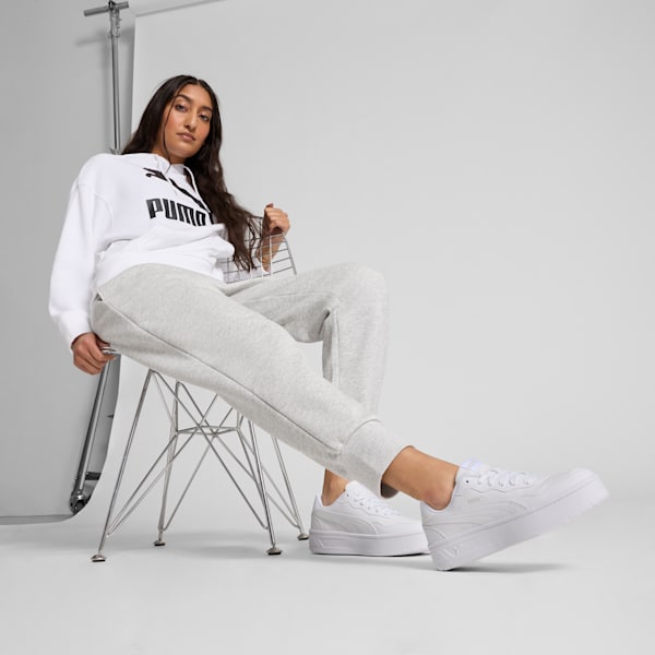 Tenis Court Lally Skye para mujer, PUMA White, extralarge