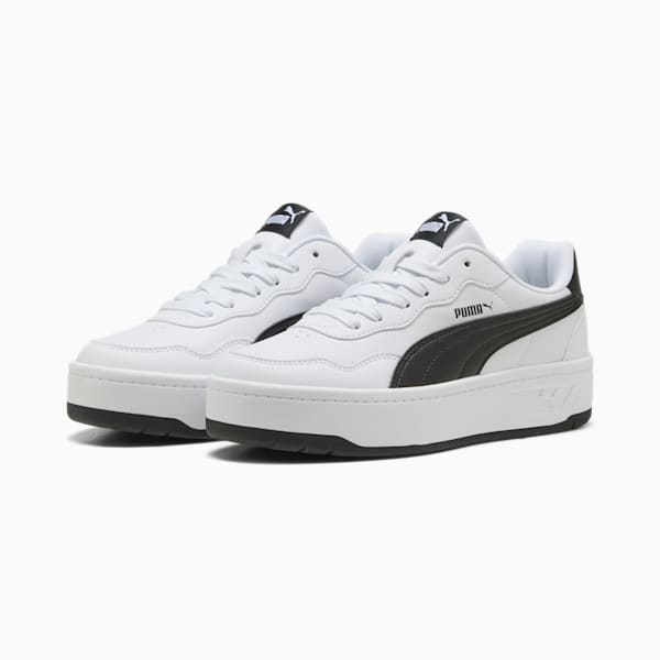 Tenis Court Lally Skye para mujer, PUMA White-PUMA Black, extralarge