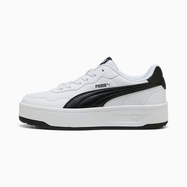 Tenis Court Lally Skye para mujer, PUMA White-PUMA Black, extralarge