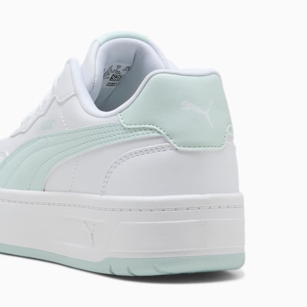 Tenis Court Lally Skye para mujer, PUMA White-Peaceful Blue, extralarge
