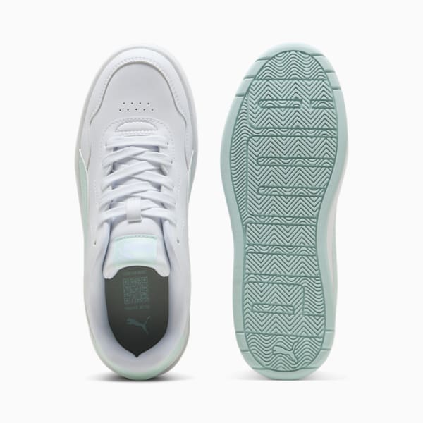 Tenis Court Lally Skye para mujer, PUMA White-Peaceful Blue, extralarge