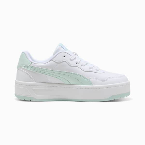 Tenis Court Lally Skye para mujer, PUMA White-Peaceful Blue, extralarge