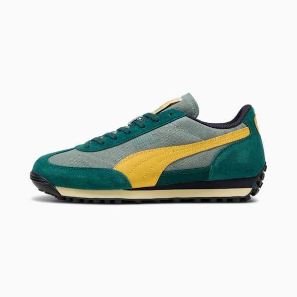 Sneakers Easy Rider avec effet vieilli Homme, Green Moon-Sunny Yellow, extralarge