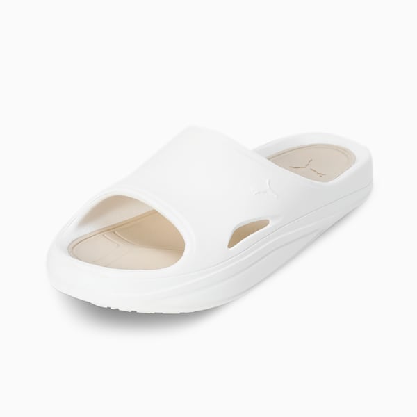 Lithen Injex Men's Slides, Warm White-Putty, extralarge-IND