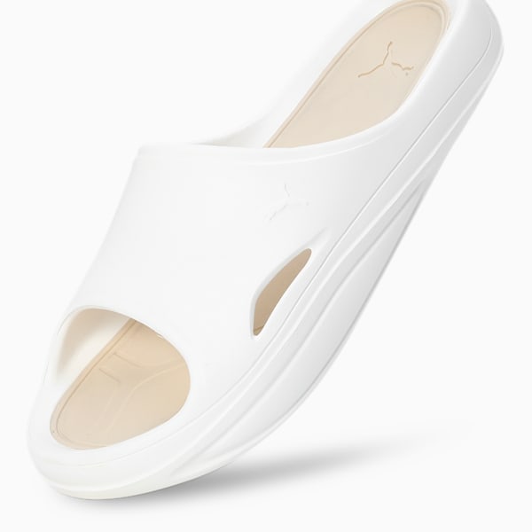 Lithen Injex Men's Slides, Warm White-Putty, extralarge-IND