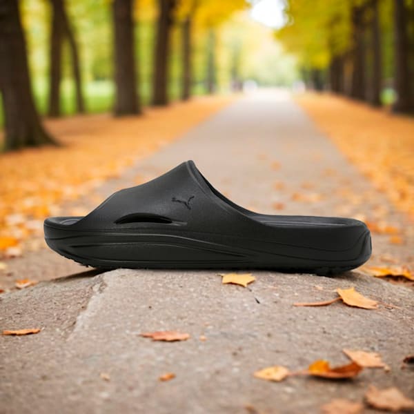Lithen Injex Men's Slides, PUMA Black-Cool Dark Gray, extralarge-IND