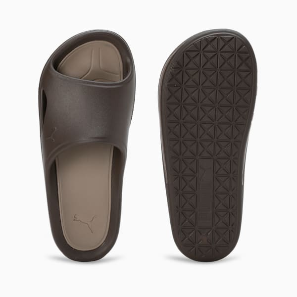Lithen Injex Men's Slides, Chocolate-Totally Taupe, extralarge-IND