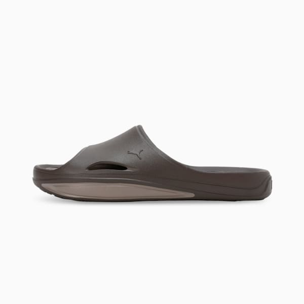 Lithen Injex Men's Slides, Chocolate-Totally Taupe, extralarge-IND