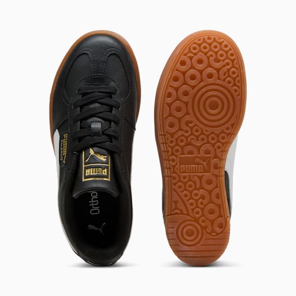 Palermo Elevata Leather Sneakers Women, PUMA Black-Gum, extralarge-GBR