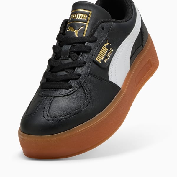 Palermo Elevata Leather Sneakers Women, PUMA Black-Gum, extralarge-GBR