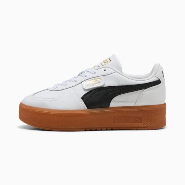 Palermo Elevata Leather Sneakers Women, PUMA White-Gum, extralarge-GBR