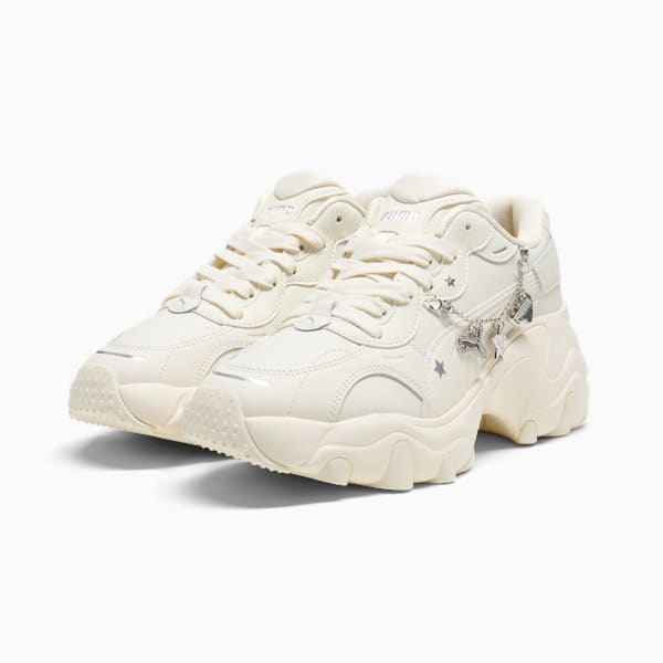 Pulsar Wedge Chain Women's Sneakers, Frosted Ivory-PUMA Silver, extralarge