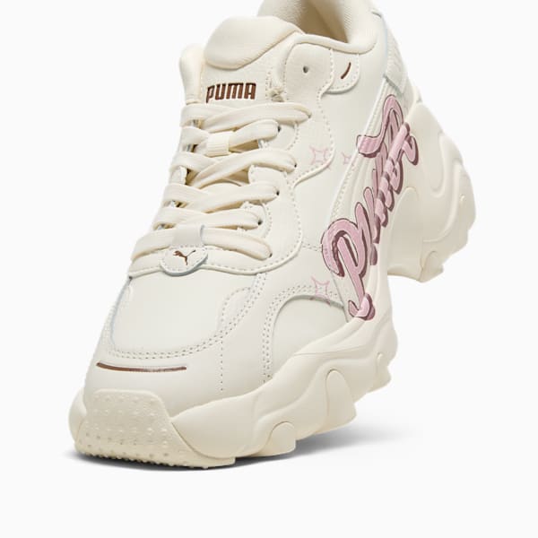 Tenis Pulsar Wedge Collegecore para mujer, Frosted Ivory-Whisp Of Pink-PUMA White, extralarge