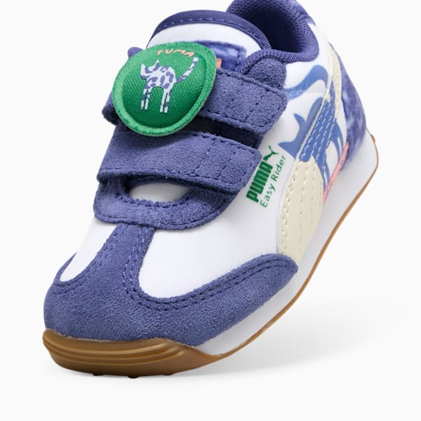 Tenis Easy Rider Cats Clib para bebés, PUMA White-Blue Crystal-Pink Fruit, extralarge