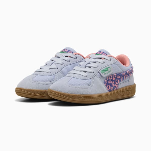 Tenis Palermo Cats Club para niños, Cool Weather-Blue Crystal-Pink Fruit, extralarge