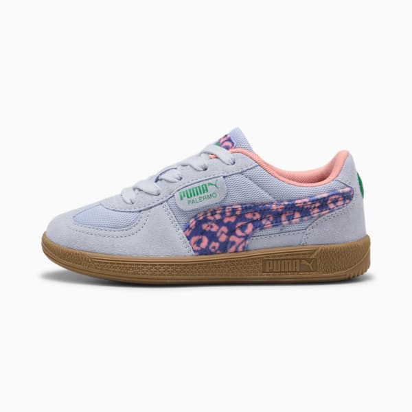 Tenis Palermo Cats Club para niños, Cool Weather-Blue Crystal-Pink Fruit, extralarge