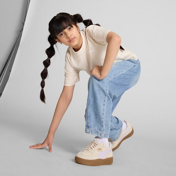 Tenis Palermo Moda Summer Feels para adolescentes, Alpine Snow-Lilac Frost, extralarge
