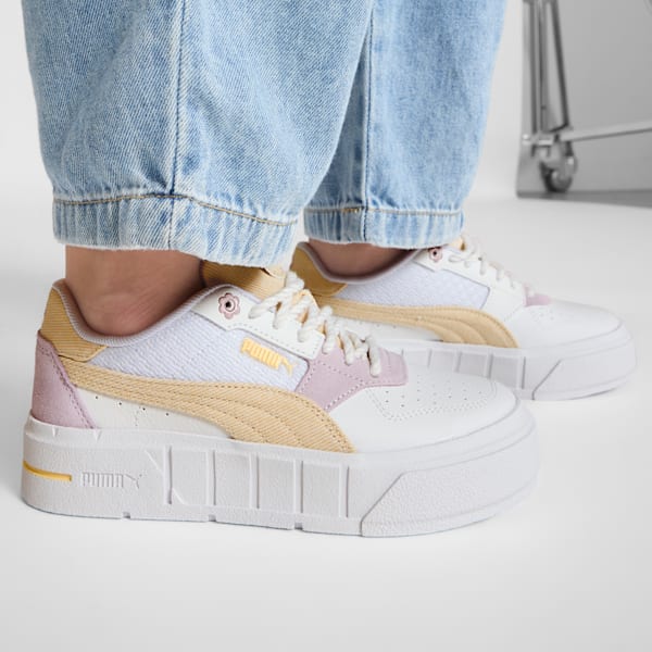 Cali Court Summer Feels Sneakers Youth, PUMA White-Alpine Snow-Lilac Frost, extralarge