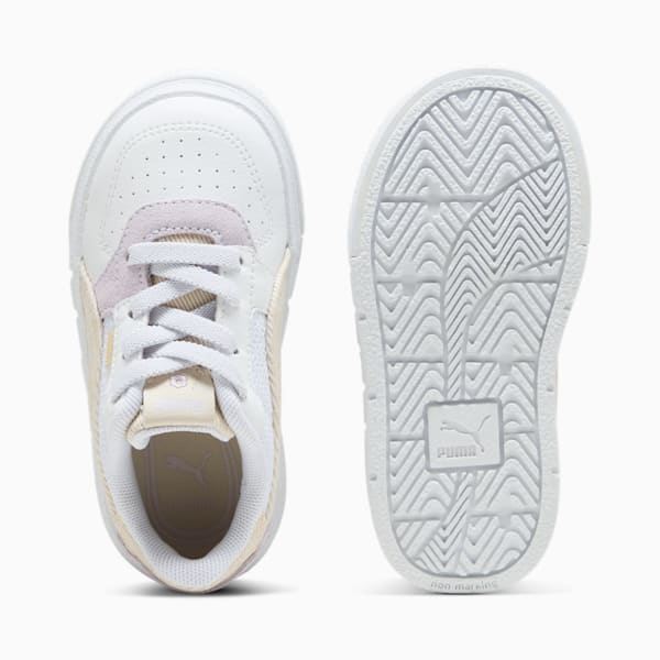 Tenis Cali Court Summer Feels para bebés, PUMA White-Alpine Snow-Lilac Frost, extralarge