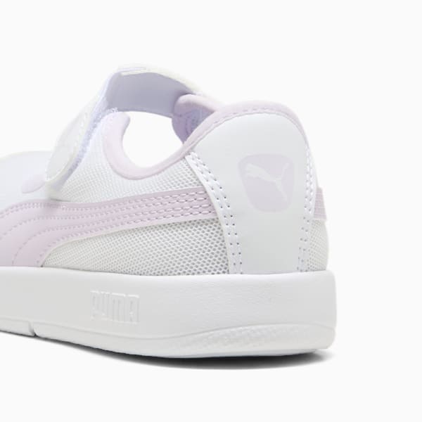 ガールズ コートフレックス V3 LINA スニーカー 17-21cm, PUMA White-Lilac Frost, extralarge-JPN