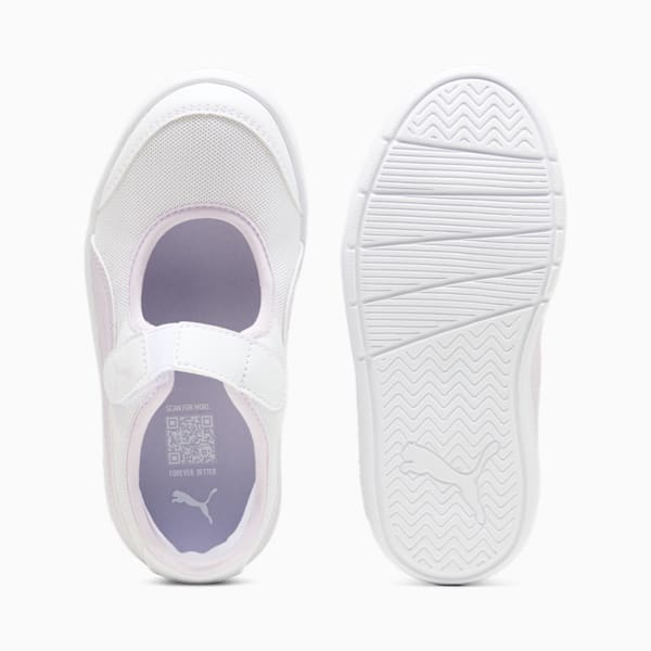 ガールズ コートフレックス V3 LINA スニーカー 17-21cm, PUMA White-Lilac Frost, extralarge-JPN
