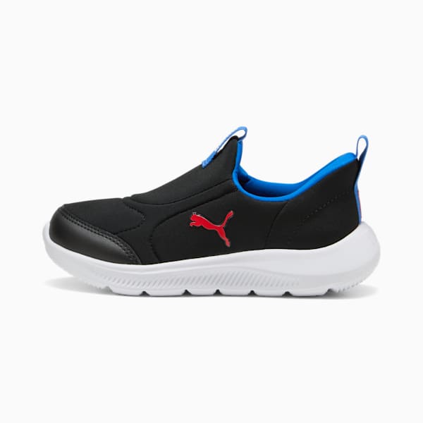 キッズ プーマ ファン レーサー 2 イーズイン スニーカー 17-21cm, PUMA Black-For All Time Red, extralarge-JPN