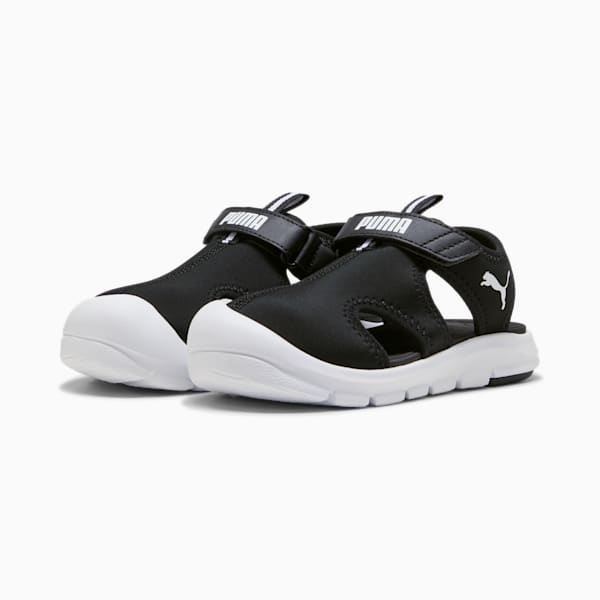 キッズ プーマ ファン レーサー サンダル 17-21cm, PUMA Black-PUMA White, extralarge-JPN