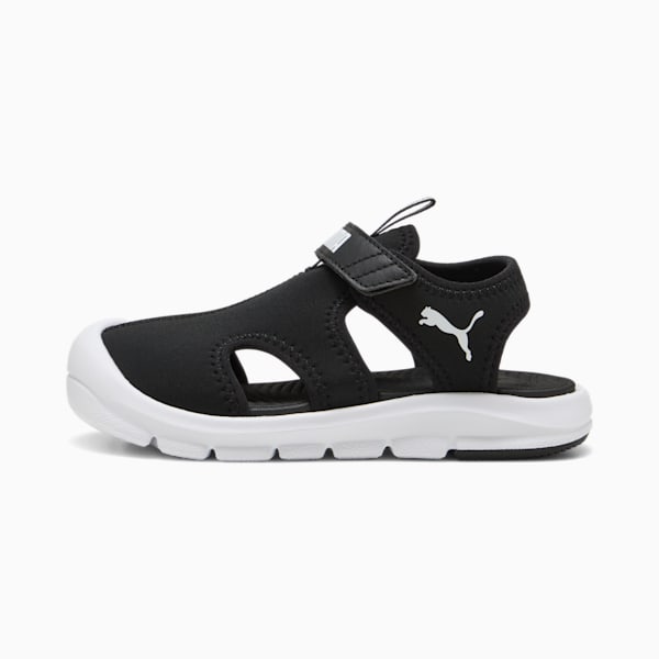キッズ プーマ ファン レーサー サンダル 17-21cm, PUMA Black-PUMA White, extralarge-JPN
