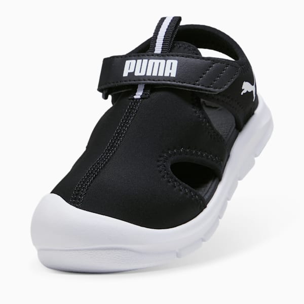 キッズ プーマ ファン レーサー サンダル 17-21cm, PUMA Black-PUMA White, extralarge-JPN