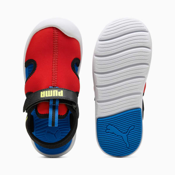 キッズ プーマ ファン レーサー サンダル 17-21cm, For All Time Red-Lemon Sherbert-PUMA Black, extralarge-JPN
