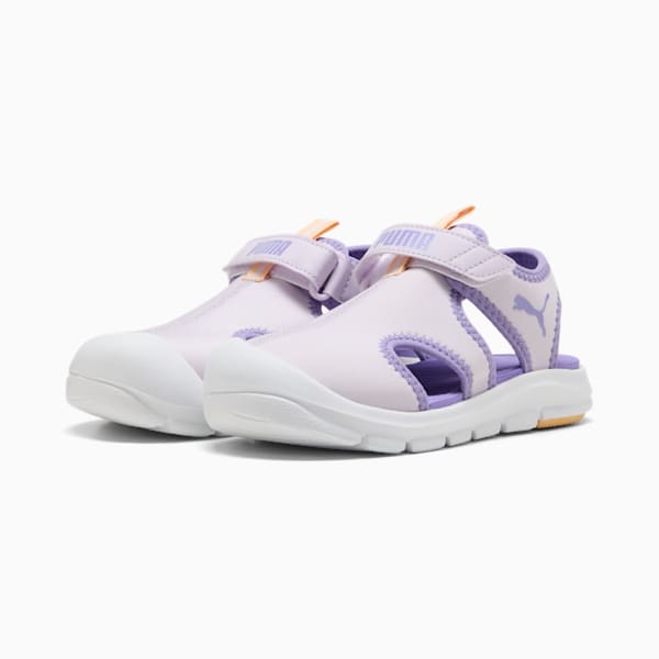キッズ プーマ ファン レーサー サンダル 17-21cm, Lilac Frost-Lavender Alert, extralarge-JPN