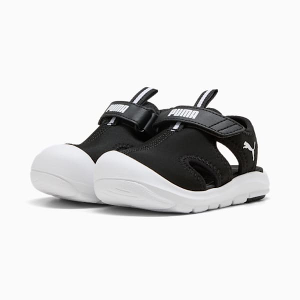 ベビー プーマ ファン レーサー サンダル 12-16.5cm, PUMA Black-PUMA White, extralarge-JPN