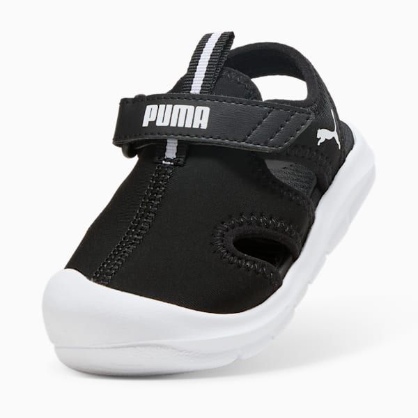 ベビー プーマ ファン レーサー サンダル 12-16.5cm, PUMA Black-PUMA White, extralarge-JPN