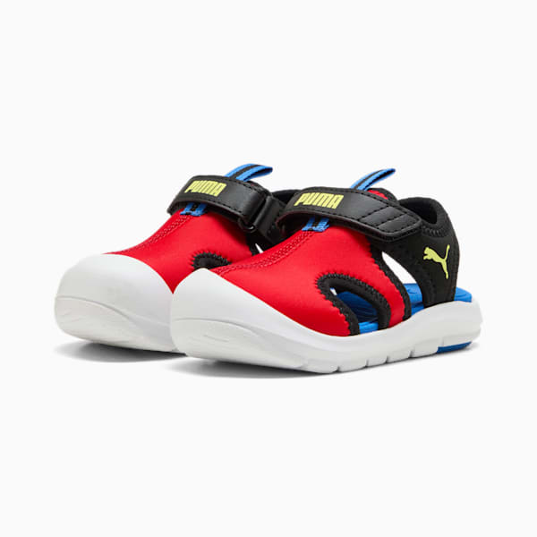 ベビー プーマ ファン レーサー サンダル 12-16.5cm, For All Time Red-Lemon Sherbert-PUMA Black, extralarge-JPN
