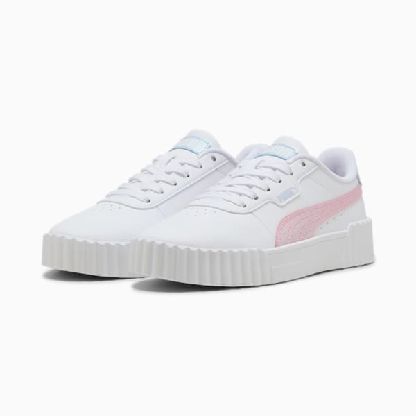 Sneakers Carina 3.0 Blurry Dreams Enfant et adolescent, PUMA White-Rose Mauve-Cool Weather, extralarge