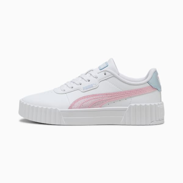 Carina 3.0 Blurry Dreams Big Kids' Sneakers, PUMA White-Rose Mauve-Cool Weather, extralarge
