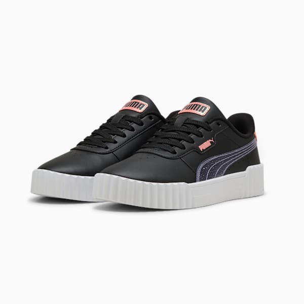 Sneakers Carina 3.0 Blurry Dreams Enfant et adolescent, PUMA Black-Lavender Alert-Pink Fruit, extralarge