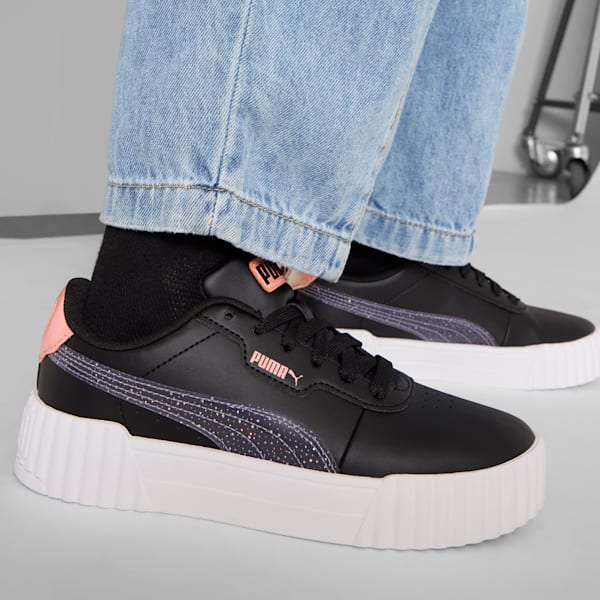 Sneakers Carina 3.0 Blurry Dreams Enfant et adolescent, PUMA Black-Lavender Alert-Pink Fruit, extralarge