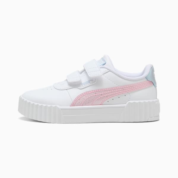 Tenis Carina 3.0 Blurry Dreams para niñas, PUMA White-Rose Mauve-Cool Weather, extralarge