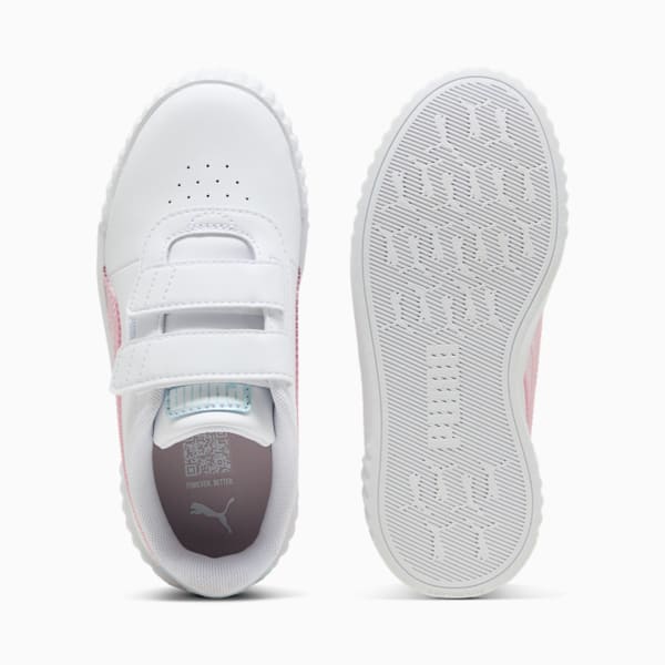 Tenis Carina 3.0 Blurry Dreams para niñas, PUMA White-Rose Mauve-Cool Weather, extralarge
