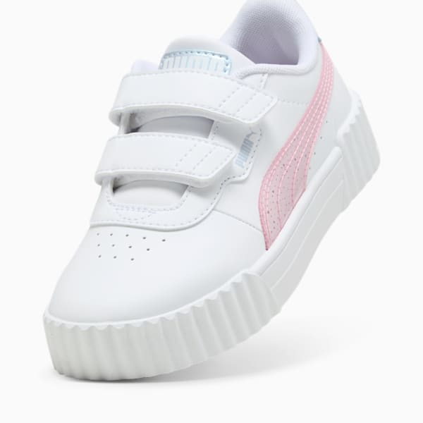 Tenis Carina 3.0 Blurry Dreams para niñas, PUMA White-Rose Mauve-Cool Weather, extralarge