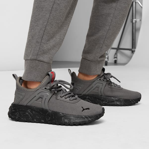 Tenis para niños grandes Pacer 23 Marble, Cool Dark Gray-PUMA Black-For All Time Red, extralarge