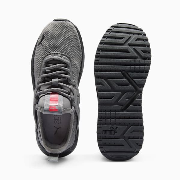 Tenis para niños grandes Pacer 23 Marble, Cool Dark Gray-PUMA Black-For All Time Red, extralarge