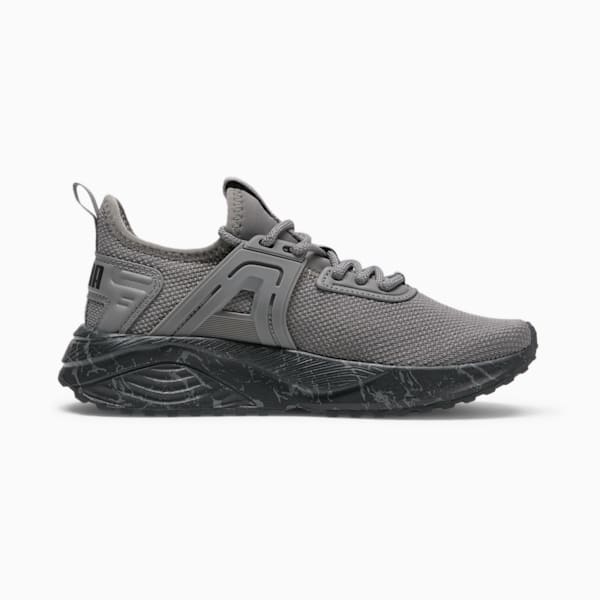 Pacer 23 Marble Big Kids' Sneakers, Cool Dark Gray-PUMA Black-For All Time Red, extralarge