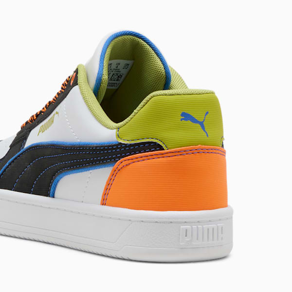 Caven 2.0 Starblitz Big Kids' Sneakers, PUMA White-Sea Kelp-Orange Glo, extralarge