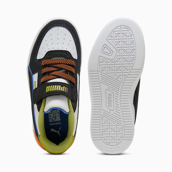 Caven 2.0 Starblitz Little Kids' Sneakers, PUMA White-Sea Kelp-Orange Glo, extralarge