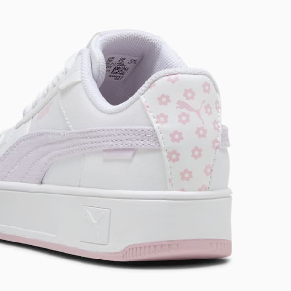 Tenis para niños Carina Street Beach Florals, PUMA White-Lilac Frost-Rose Mauve, extralarge