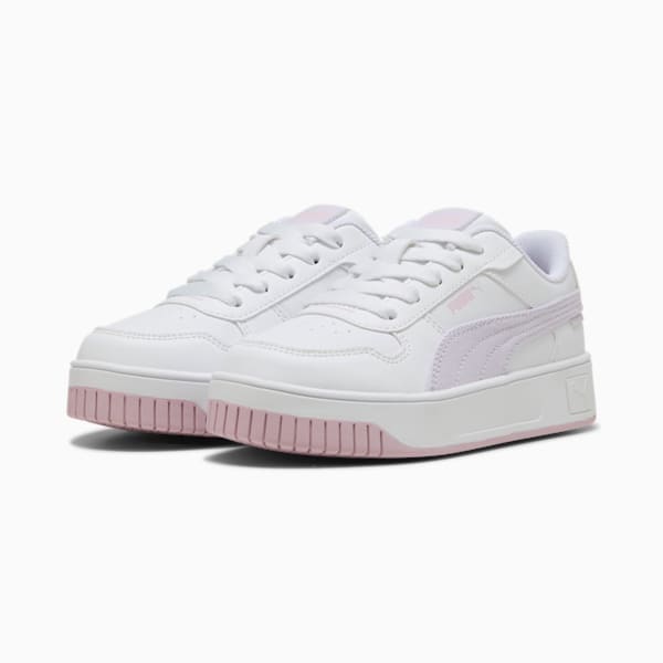Tenis para niños Carina Street Beach Florals, PUMA White-Lilac Frost-Rose Mauve, extralarge
