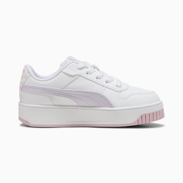 Tenis para niños Carina Street Beach Florals, PUMA White-Lilac Frost-Rose Mauve, extralarge
