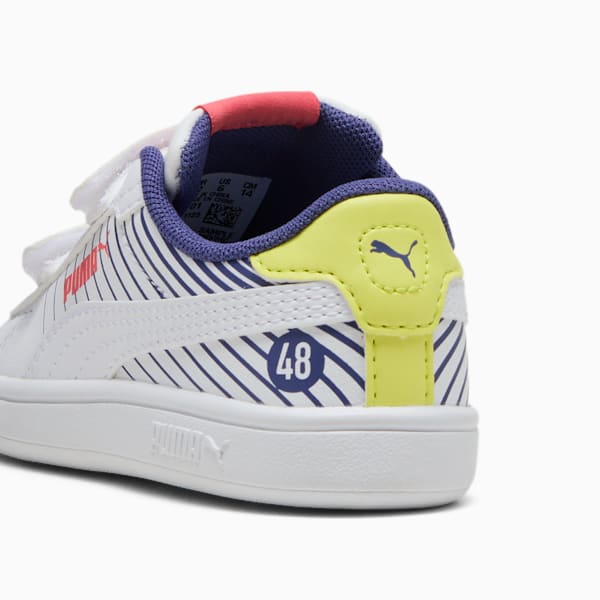 Smash 3.0 Poised 2 Race Toddlers' Sneakers, PUMA White-Blue Crystal-Lemon Sherbert, extralarge